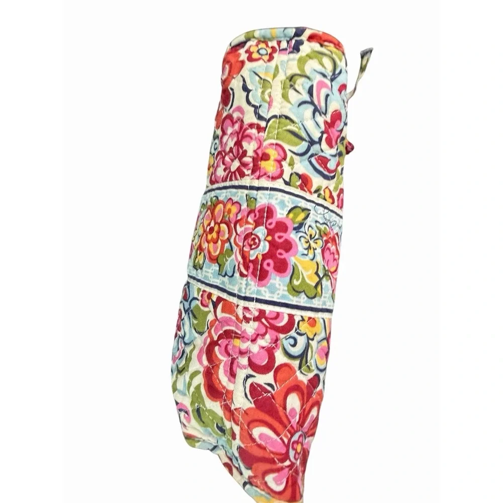 Vera Bradley Floral Quilted Cosmetic Makeup Toiletry Organizer Case Pouch Travel